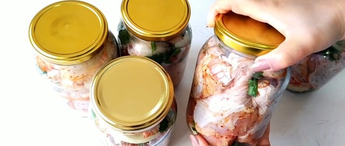 Kako čuvati piletinu bez hlađenja godinu dana Gulaš bez autoklava