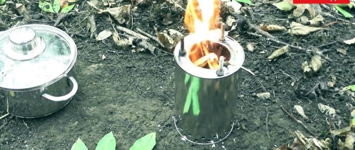 כיצד להכין תנור פירוליזה ללא עשן ביעילות גבוהה מקופסאות פח
