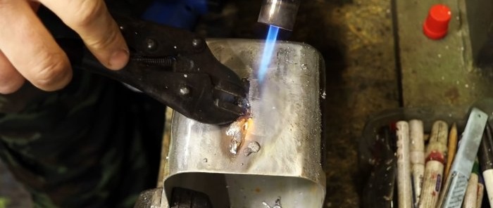 Hvordan man pålideligt lodder en aluminiumsdel med almindelig tin uden specielle svejseelektroder og endda uden flux