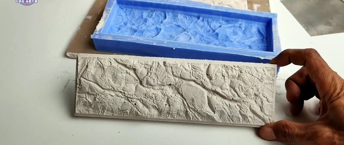 How to make your own mold for casting plaster wall tiles