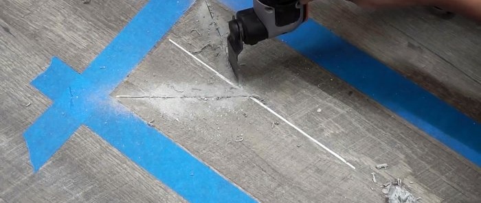 Cómo reemplazar 1 tablero laminado sin quitar todo el piso