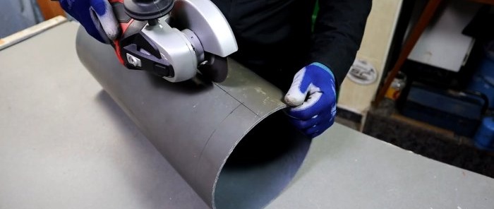 Ako vyrobiť rohovú skrinku do kúpeľne z PVC rúrky