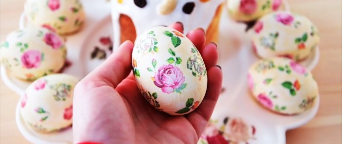 Hur man enkelt dekorerar ägg utan klistermärken och sparar pengar