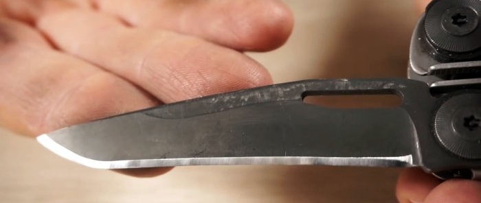 So bauen Sie eine Struktur zum Schärfen von Messern aus verfügbaren Materialien zusammen