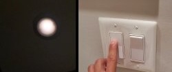 How to eliminate involuntary glow or flickering of a switched off LED lamp