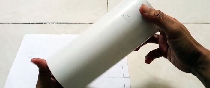 Wie man aus PVC-Rohren für ein paar Cent eine moderne Gartenlampe herstellt