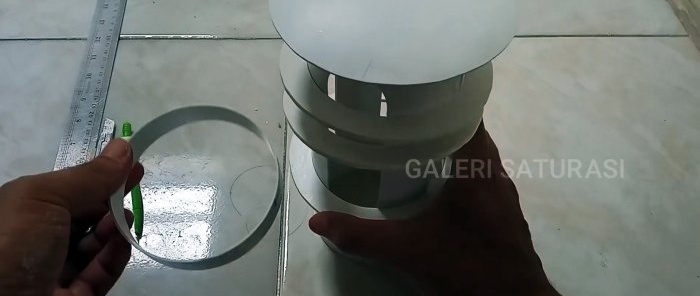 Cara membuat lampu taman moden untuk sen daripada paip PVC