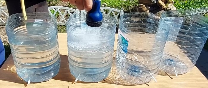 Droppbevattningssystem på ett par minuter och utan kostnad