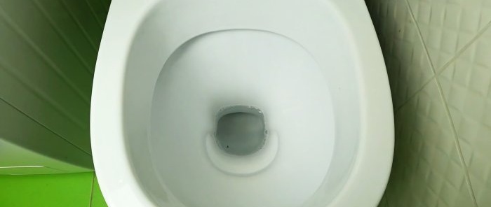 How to easily remove limescale from a toilet without special tools