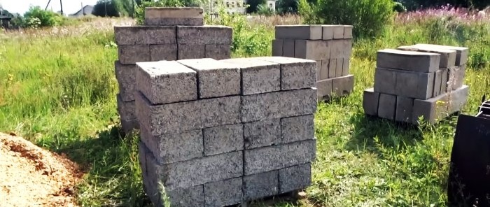 Kako napraviti tople blokove od betona od piljevine