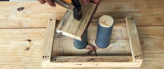 Hur man gör en trälåsblockform