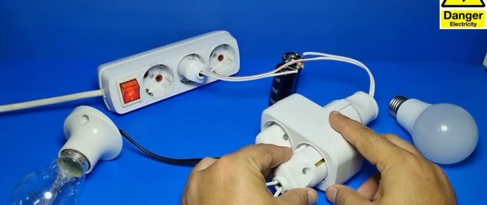 Neue Idee einer Kondensatorsicherung anstelle einer Glühbirne