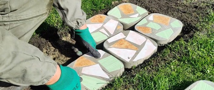 An idea for putting ceramic tile scraps to good use