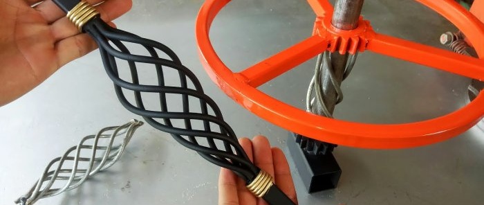 Paano gumawa ng isang metal na basket mula sa mga tungkod gamit ang isang tool sa kamay
