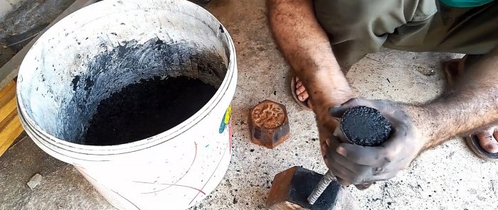 Hogyan készítsünk tartós faszén brikettet