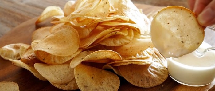 De délicieuses chips de pommes de terre SANS huile ni friture