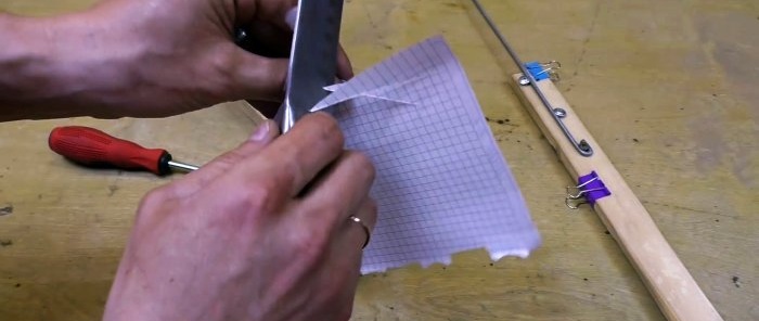 Jak vyrobit nejjednodušší dřevěné brousek na přesné broušení nožů