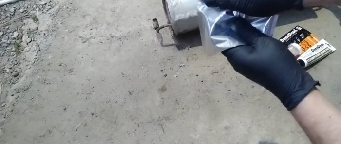 Cum să restabiliți o toba de eșapament de mașină arsă fără sudură
