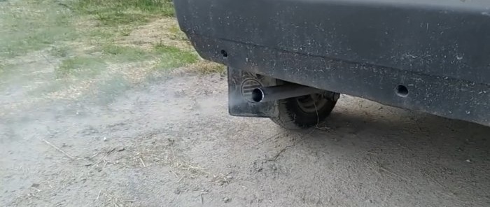 How to restore a burnt-out car muffler without welding