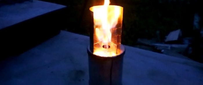 Cómo hacer una estufa como una vela finlandesa con llama regulable