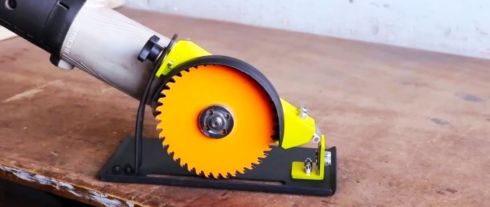 Hvordan lage en håndholdt sirkelsag fra en kvern ved hjelp av enkle og rimelige materialer