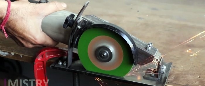 Como fazer uma serra circular manual a partir de uma esmerilhadeira usando materiais simples e acessíveis