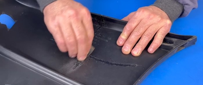 How to restore plastic products using cable ties