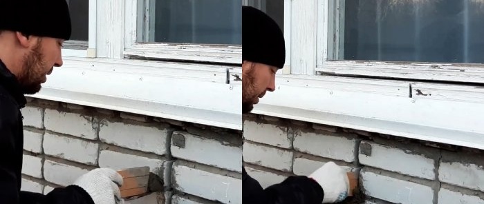 How to repair a crack in brickwork