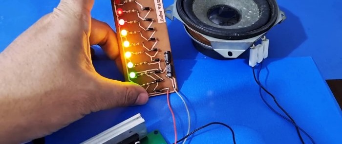 Ултра-једноставан индикатор нивоа без транзистора и микро кола