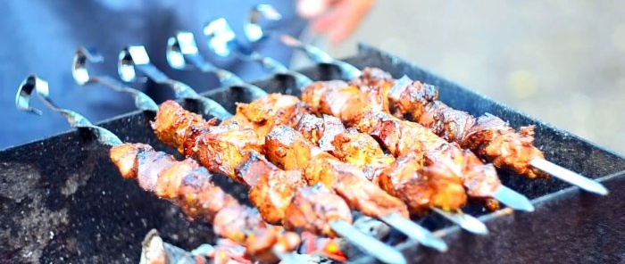 10 fatale fouten bij het grillen van shish kebab