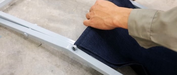 Hoe maak je een eenvoudige en lichtgewicht klapstoel van profielsecties
