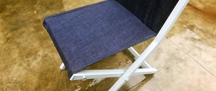 Cara membuat kerusi lipat yang ringkas dan ringan dari bahagian profil