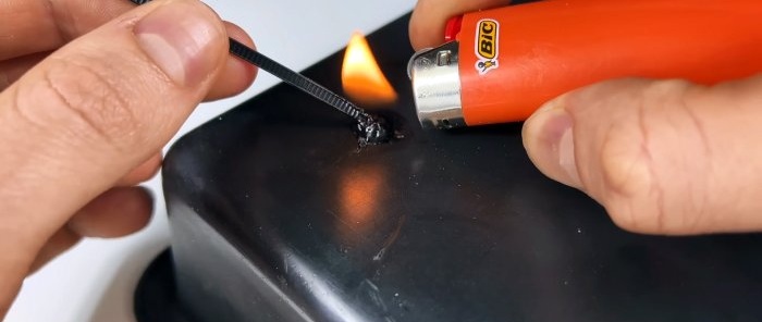En original måde at reparere ødelagt plastik på