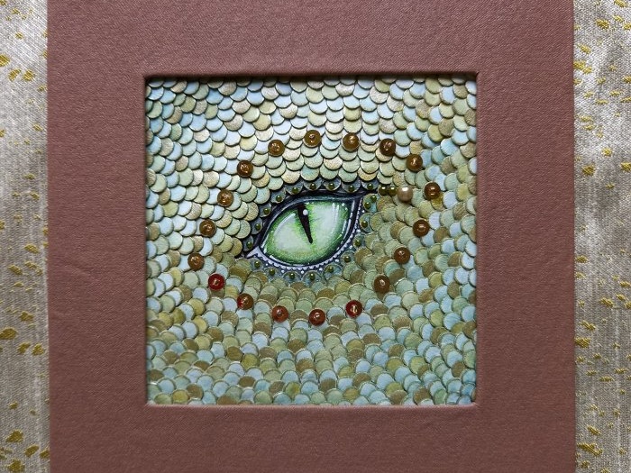 Ejderhanın Gözü - 2024 sembolünü taşıyan DIY dekoratif panel