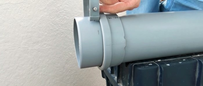 PVC boruların kolay kesilmesi için ucuz bir cihaz