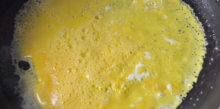 Egg pancake na sopas