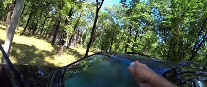 طريقة رخيصة لجعل الزجاج الأمامي للسيارة شفافاً تماماً