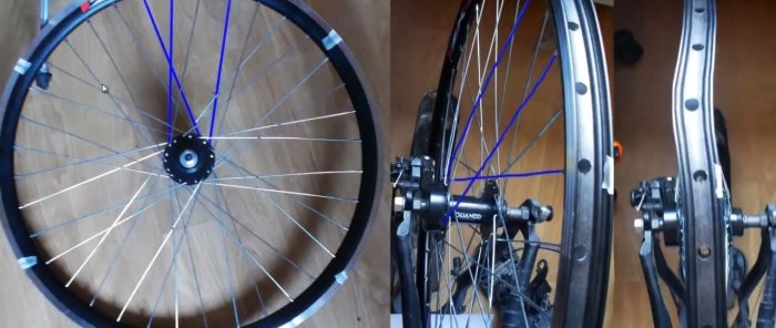 Come fissare qualsiasi figura otto su una ruota di bicicletta