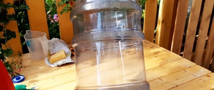 20 litrelik bir şişe kir ve yeşillik nasıl kolayca yıkanır?