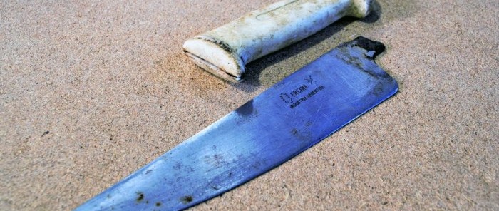 Jak naprawić nóż kuchenny ze złamanym trzonkiem